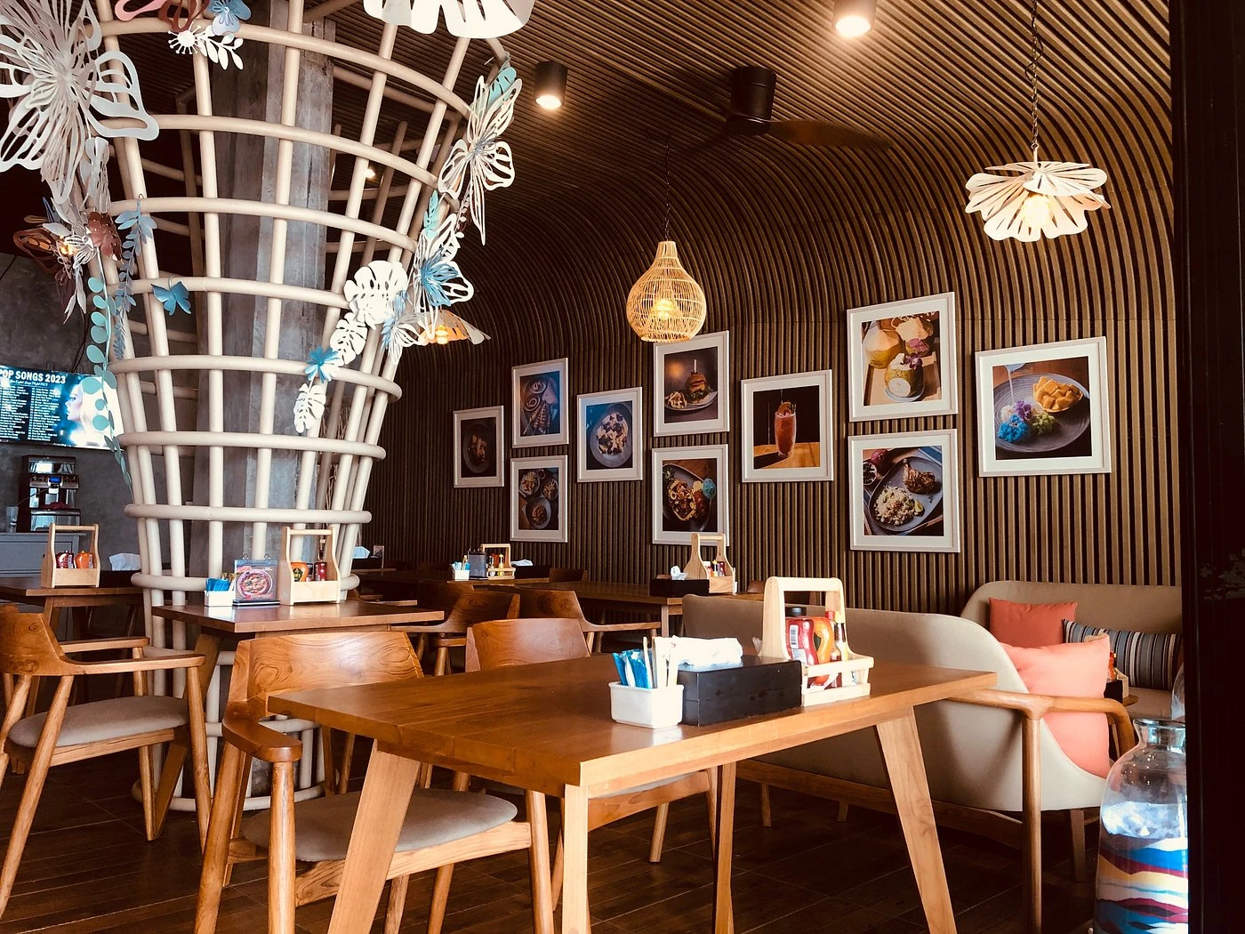 The dining room